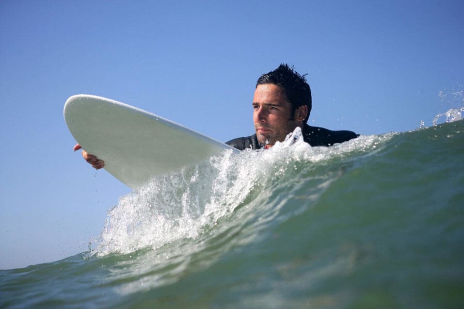 Man surfing