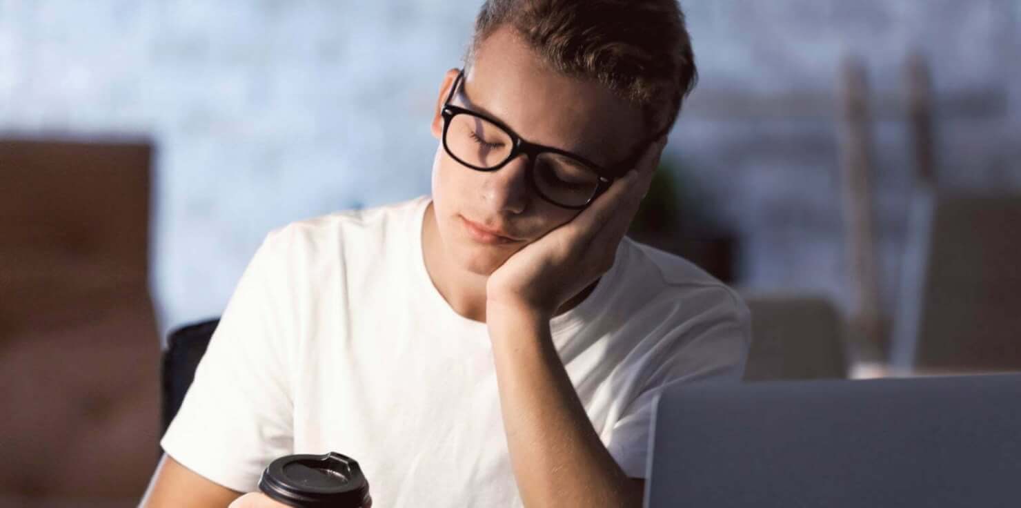 Stressed College Student
