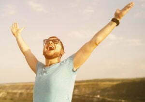 Man Rejoicing