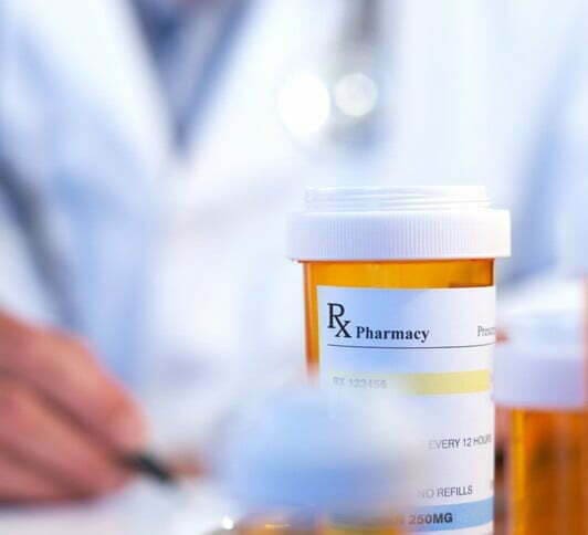 A bottle of opioids